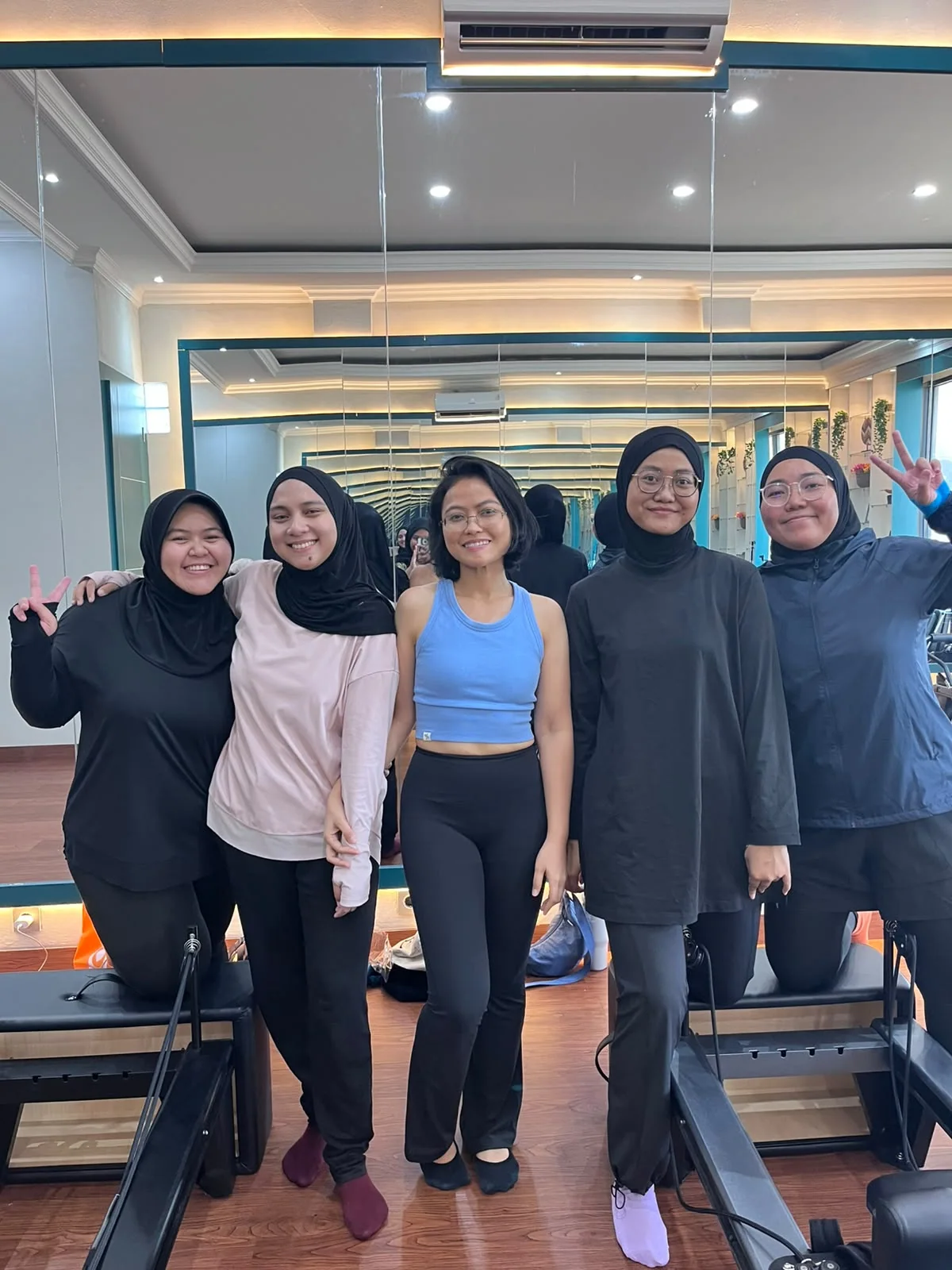 Liza Ariesta Pilates practice moment